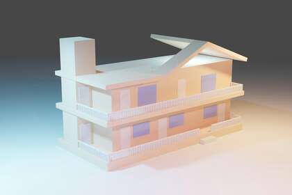 Un dessin de maison virtuel