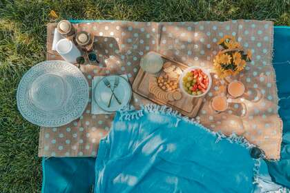 Une nappe de pique-nique